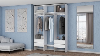 Стеллаж для одежды Мирта 58 BMS по индивидуальному размеру