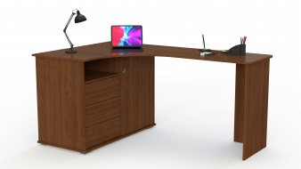 Современный Угловой письменный стол Маккензи 1 BMS