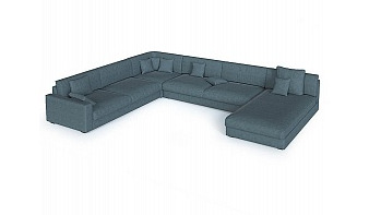 Угловой диван Мичиган-2 BMS из рогожки