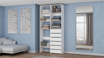 Стеллаж для одежды Мирта 39 BMS по индивидуальному размеру