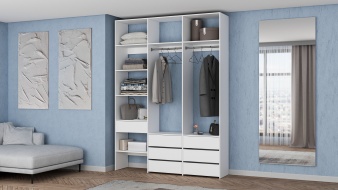 Стеллаж для одежды Мирта 52 BMS по индивидуальному размеру