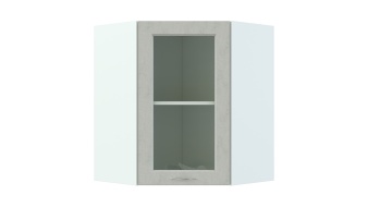 Шкаф верхний высокий Гарда угловой стекло 550 BMS