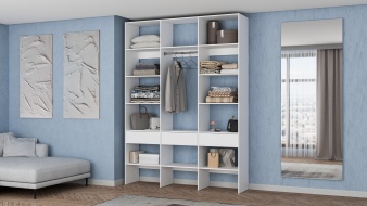 Стеллаж для одежды Мирта 50 BMS по индивидуальному размеру