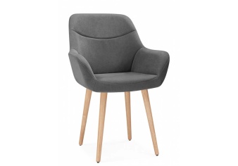 Деревянный стул Флюид 360 крутящийся для гостиной