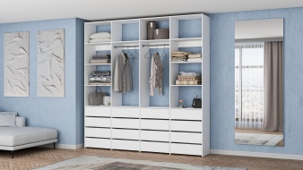 Стеллаж для одежды Мирта 63 BMS по индивидуальному размеру