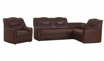 Угловой диван Нео 6 BMS коричневый