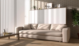 Горизонтальная Шкаф-кровать с диваном Сирена BMS