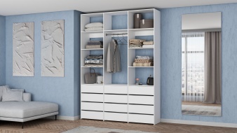 Стеллаж для одежды Мирта 49 BMS по индивидуальному размеру