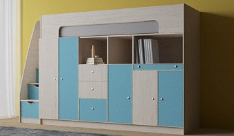Кровать-чердак Астра-11 BMS со шкафом