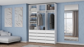 Стеллаж для одежды Мирта 48 BMS по индивидуальному размеру