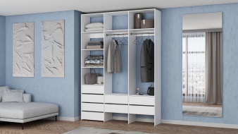 Стеллаж для одежды Мирта 54 BMS по индивидуальному размеру