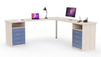 Угловой письменный стол для двоих Нико 80 BMS