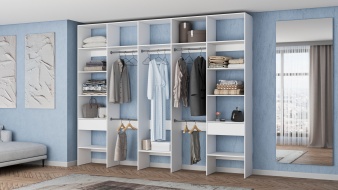 Стеллаж для одежды Мирта 70 BMS по индивидуальному размеру