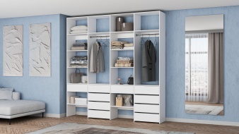 Стеллаж для одежды Мирта 61 BMS по индивидуальному размеру