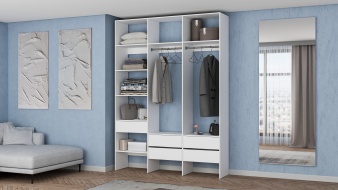 Стеллаж для одежды Мирта 53 BMS по индивидуальному размеру