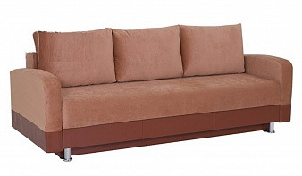 Прямой диван Эльза 3 BMS коричневый