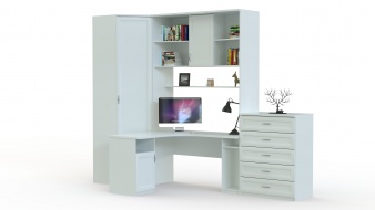 Угловой шкаф со столом Рейн BMS по индивидуальным размерам