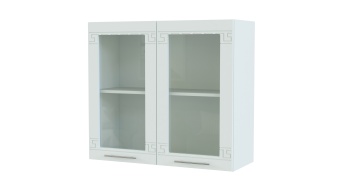 Шкаф навесной 2 двери со стеклом Греция BMS - любой размер