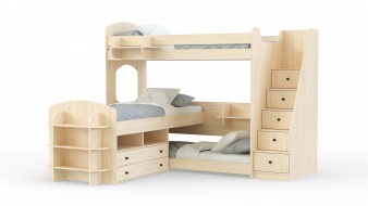 Детская двухъярусная кровать ДМ-159 BMS для детской спальни