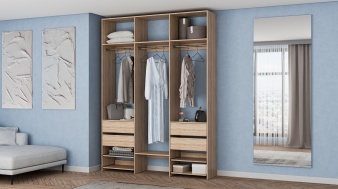 Стеллаж для одежды Мирта 92 BMS по индивидуальному размеру