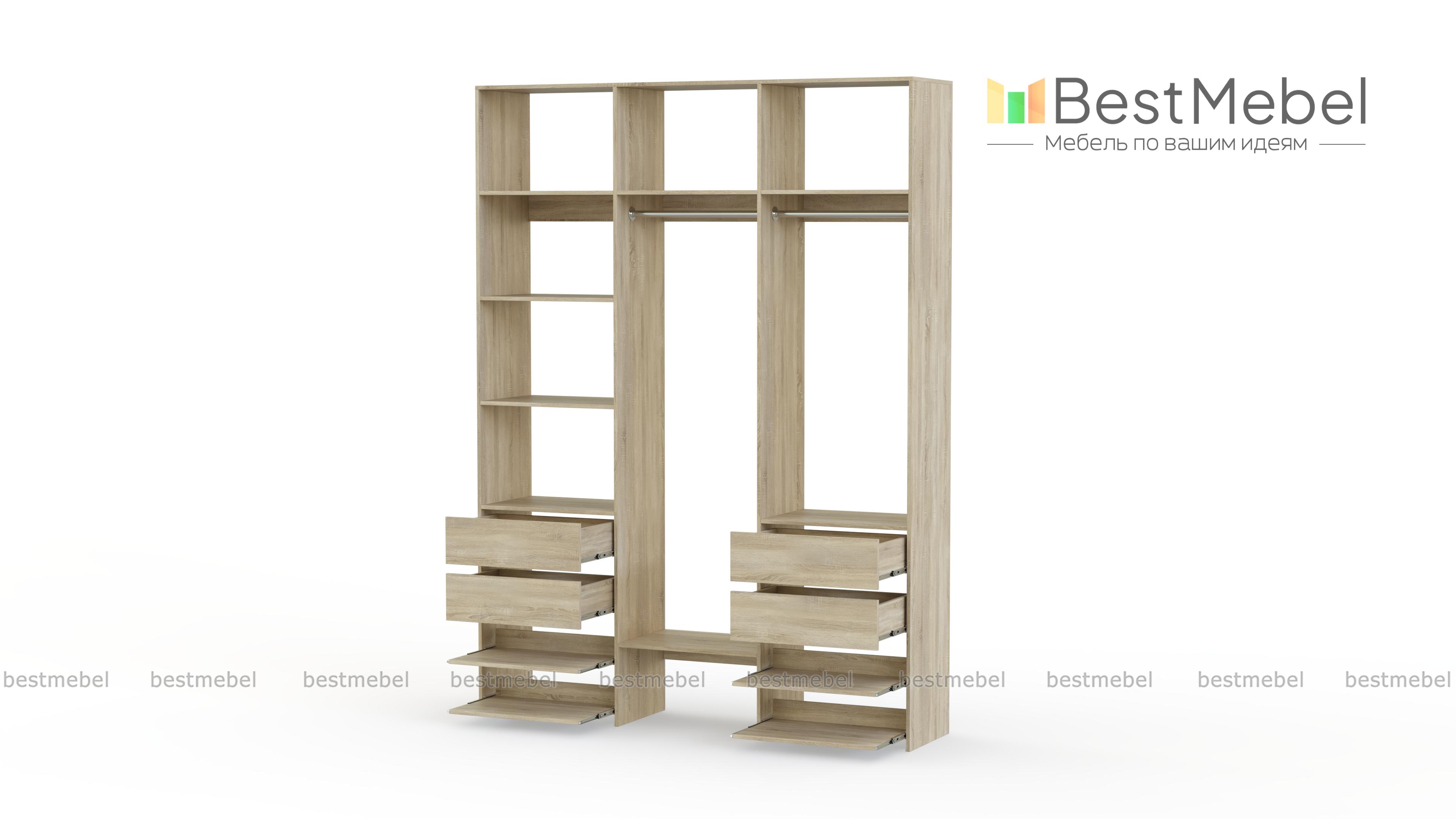 Стеллаж для одежды Мирта 90 BMS - Фото