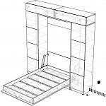 Чертеж Шкаф-кровать трансформер Форт 3 BMS