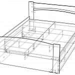 Чертеж Кровать Олимп с ящиком BMS