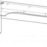 Чертеж Стол офисный Витра 61.22 BMS