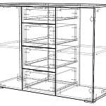 Чертеж Комод Михаил-Люкс-10 BMS