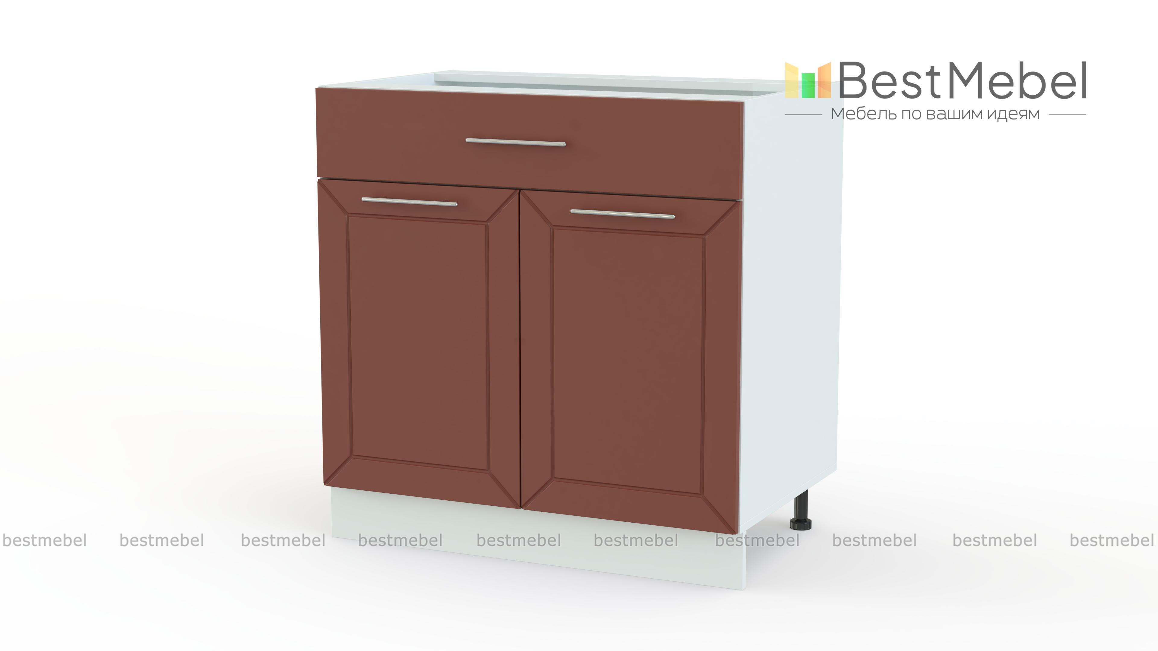 Шкаф нижний с 2-мя дверцами и ящиком Тетчер BMS - Фото