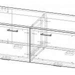 Чертеж Тумба под ТВ Твист 6 BMS