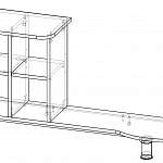 Схема сборки Надставка для стола Ная КН-2 BMS