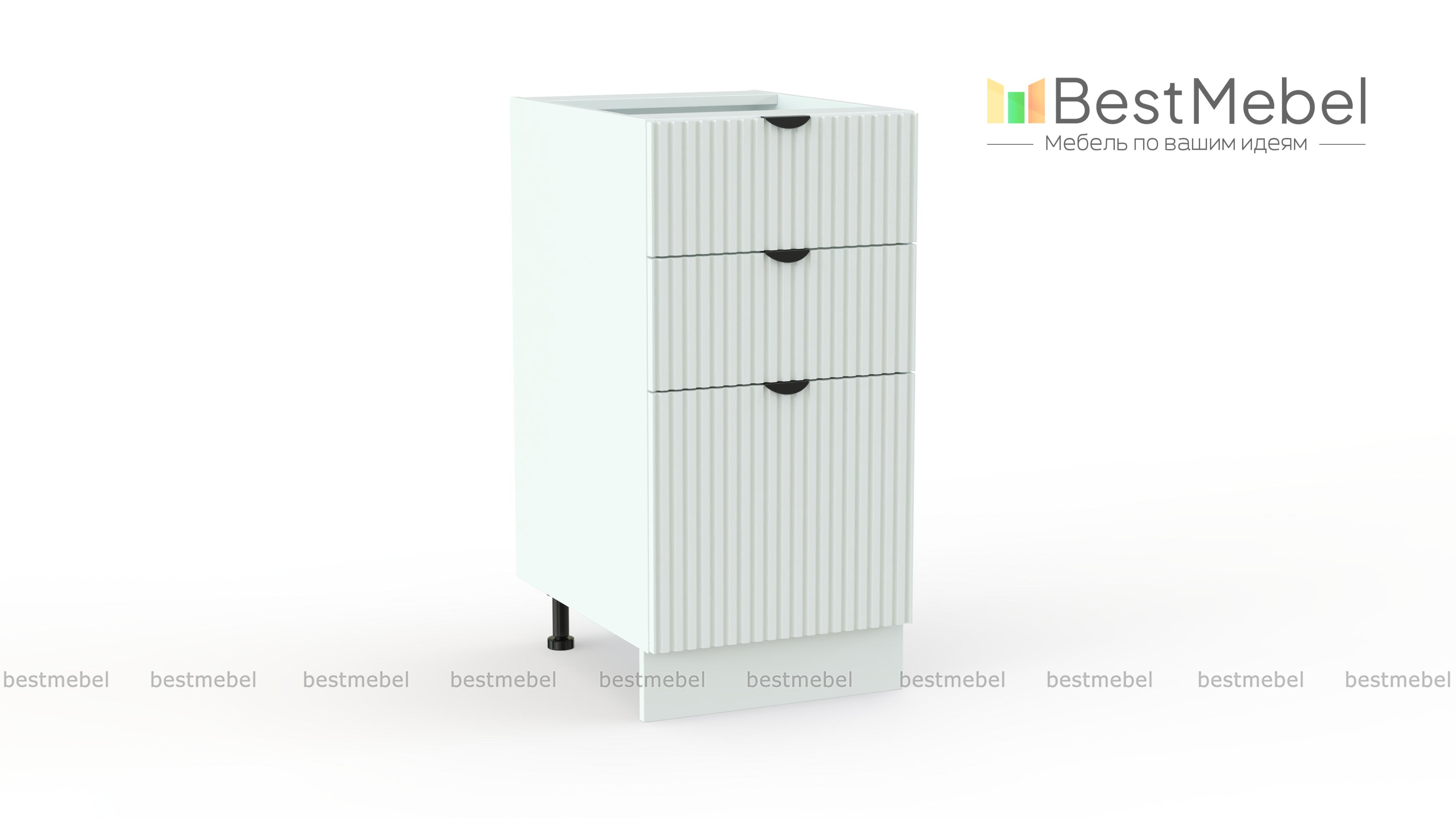 Шкаф нижний с 3-мя ящиками Альберт BMS - Фото