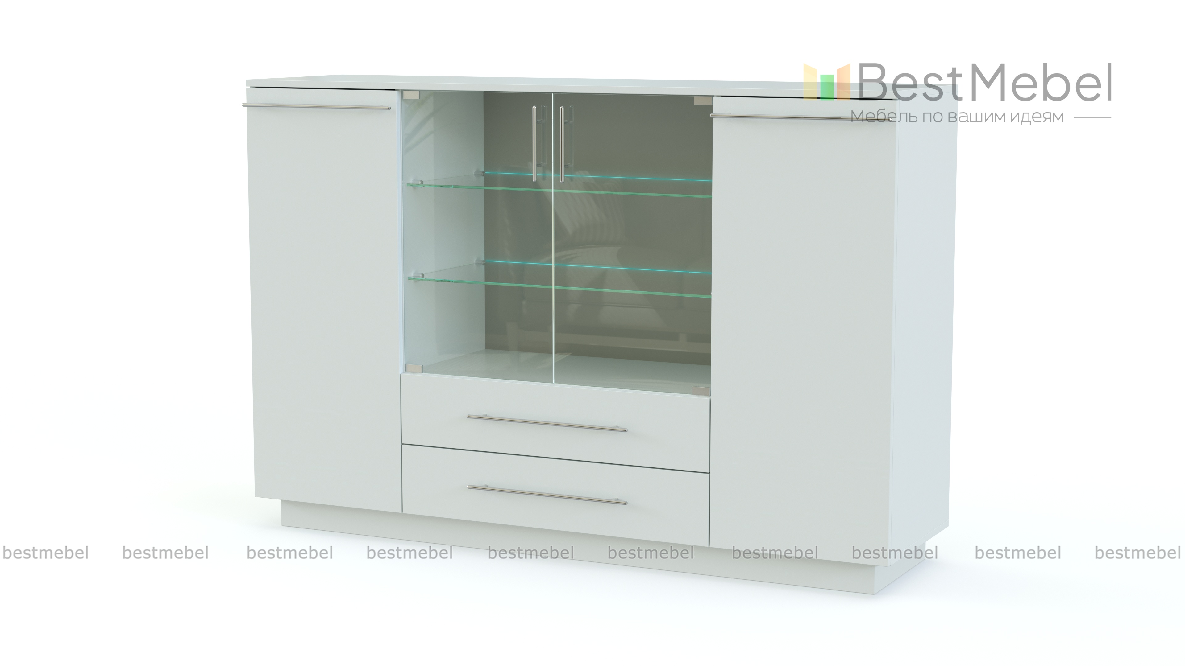 Тумба с подсветкой Хайд 1 BMS