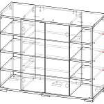 Чертеж Тумба Altum 135 BMS