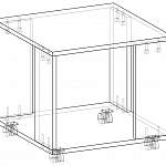 Чертеж Стол журнальный Nota CT 550 мод.2 BMS