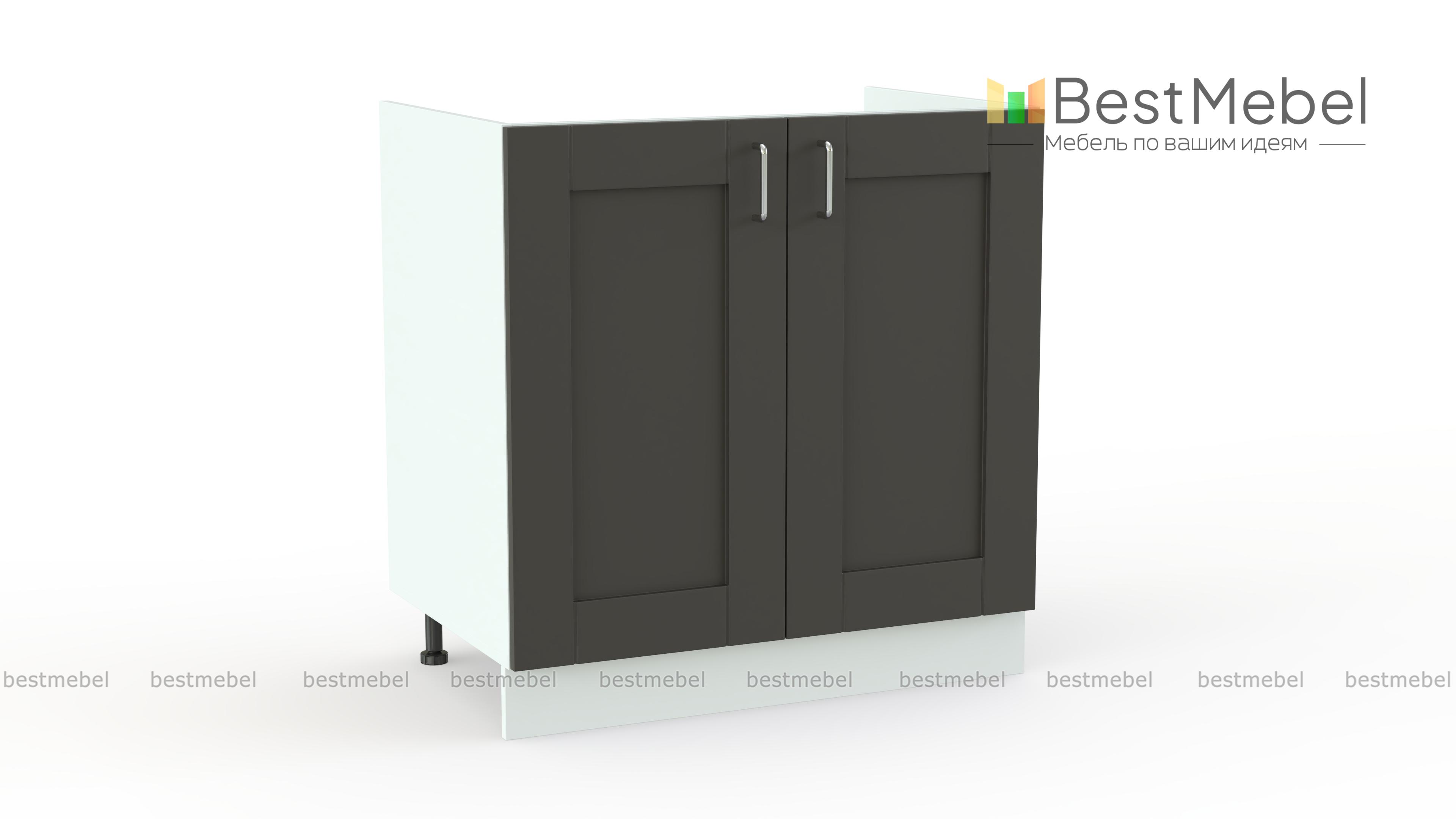 Шкаф нижний под мойку с 2-мя дверцами Лофт BMS - Фото