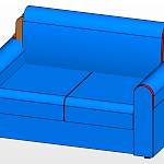 Диван Эста Лайт 1 BMS(Нераскладной)