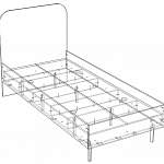 Чертеж Кровать Паула 21 BMS