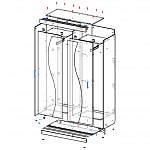 Чертеж Шкаф-купе Домашний-18 BMS