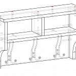 Чертеж Вешалка Геба 1 BMS