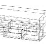 Чертеж Кровать с 3 ящиками Кассиопея 17 BMS