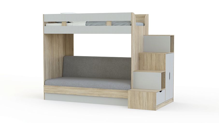 Кровать чердак Карамель 75-01 BMS - Фото