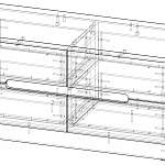 Чертеж Тумба под ТВ Виго 107 BMS