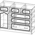 Чертеж Комод Александр 6 BMS