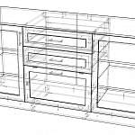 Чертеж Комод-витрина Бруно-7 BMS