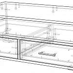Чертеж Тумба под TV Скала BMS