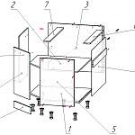 Схема сборки Шкаф нижний угловой (трапеция) Валерий BMS