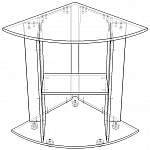 Чертеж Тумба под аквариум Панорама 90 BMS