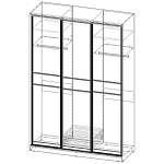 Шкаф-купе – 01129 BMS(Платье - Белье - Платье (3))